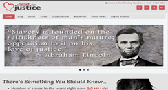 Desktop Screenshot of aheartforjustice.com